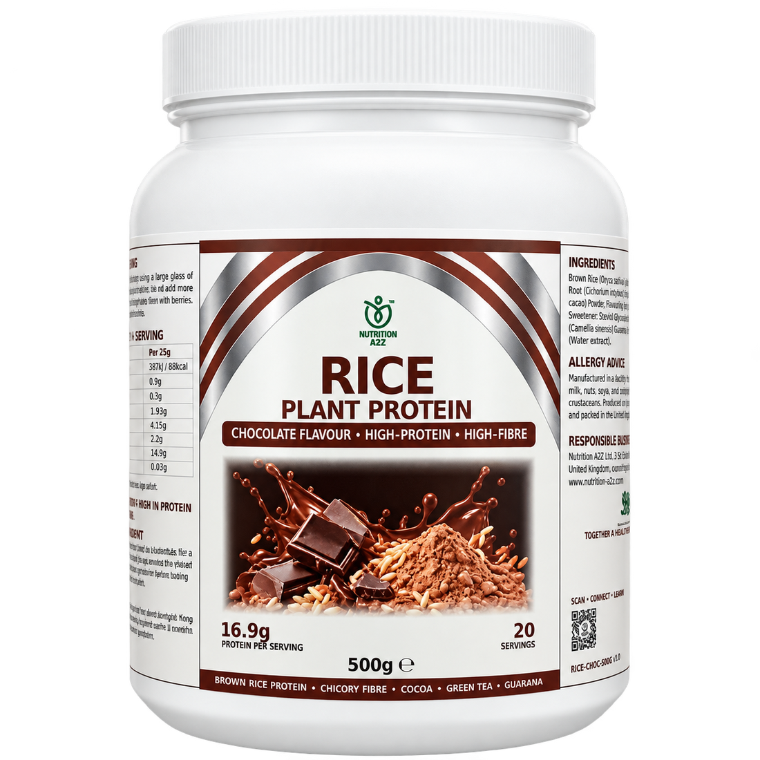Rice Protein: Plant-Based Protein, Amino Acids and Chocolate Nutrition